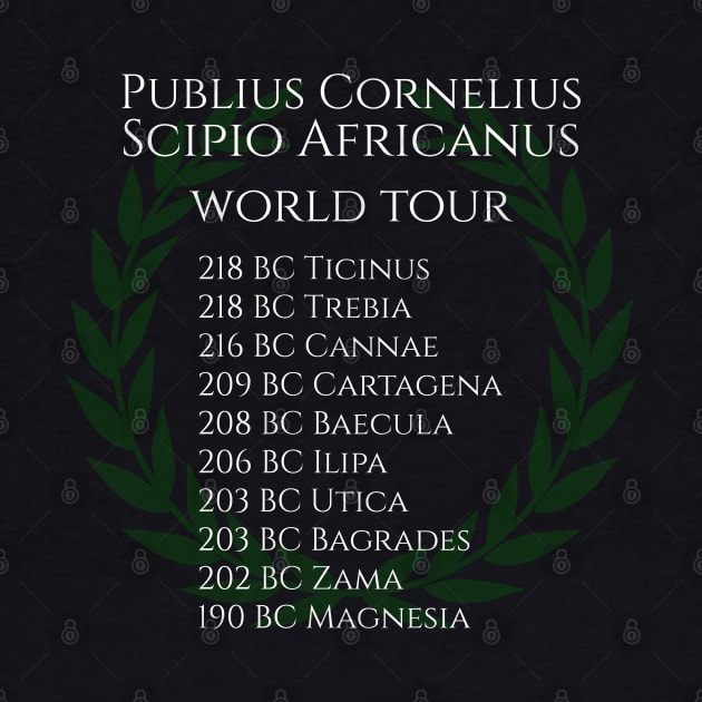 Punic Wars Shirt - Scipio Africanus World Tour by Styr Designs